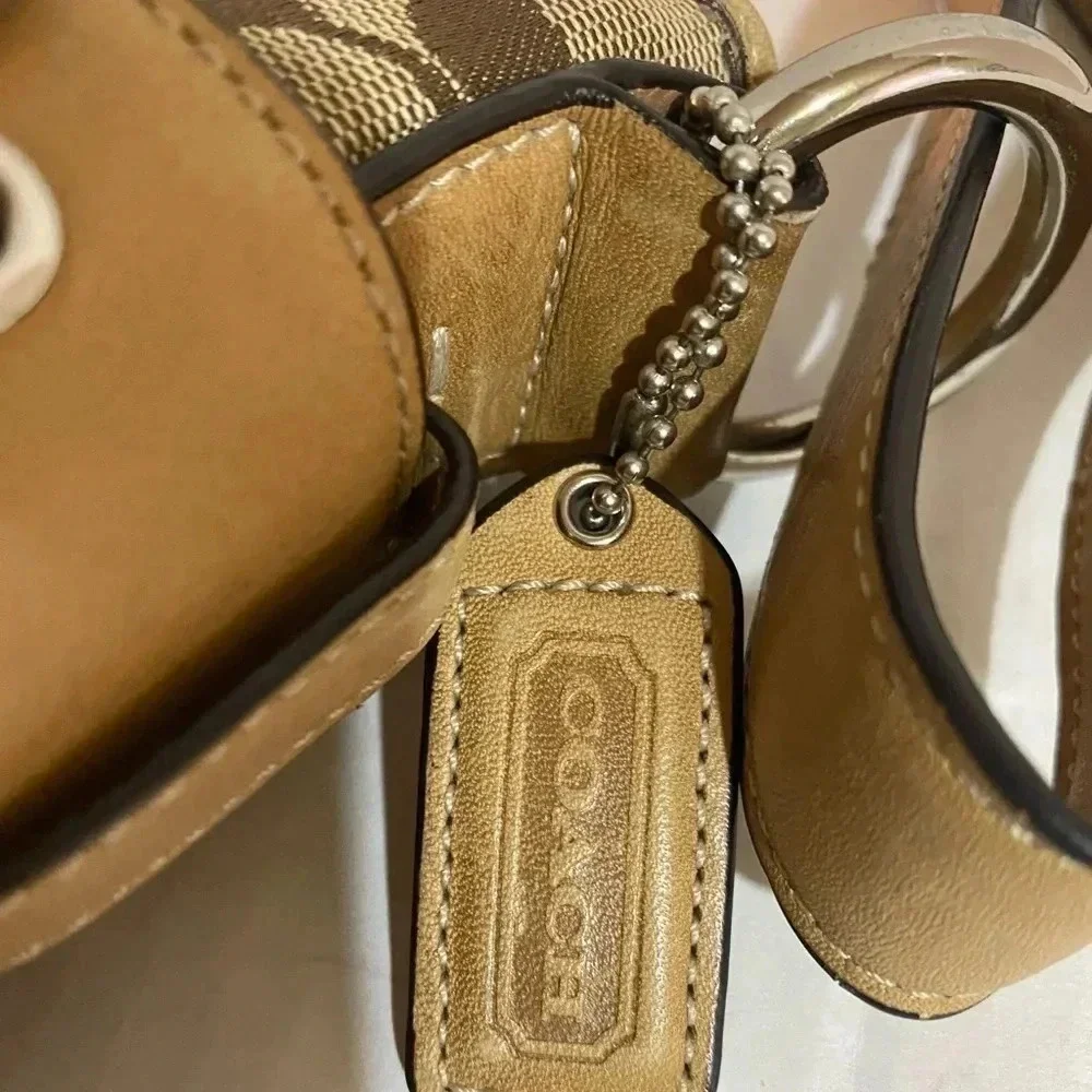 Coach CC signature print canvas handbag